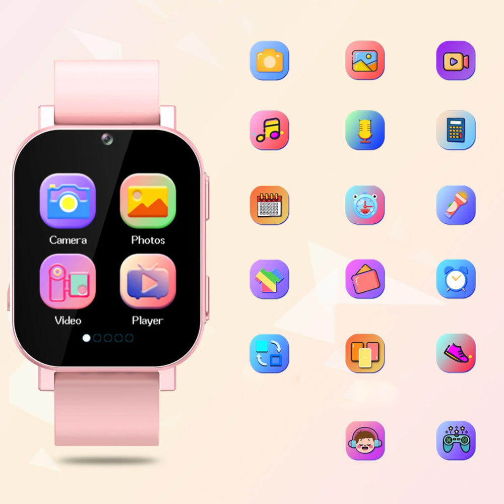 Smart Game Watch 30 Educational Games Word Learning for Boys Girls-Pink