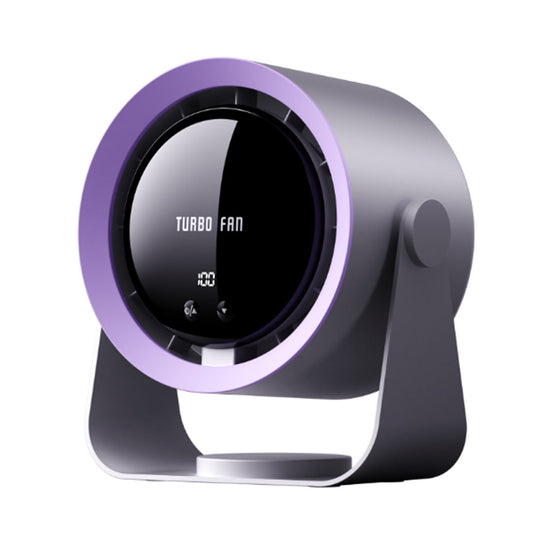 Digital Display Desk Fan Air Circulator Quiet Fan 100 Speeds Adjustable Table Fan for Camping Office Dorm Grey