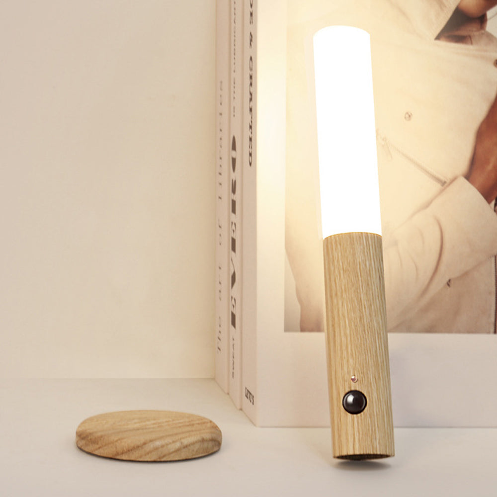 Magnetic Motion Sensor Night Light Rechargeable LED Wall Lights Stairway Induction Lamp-Style 1