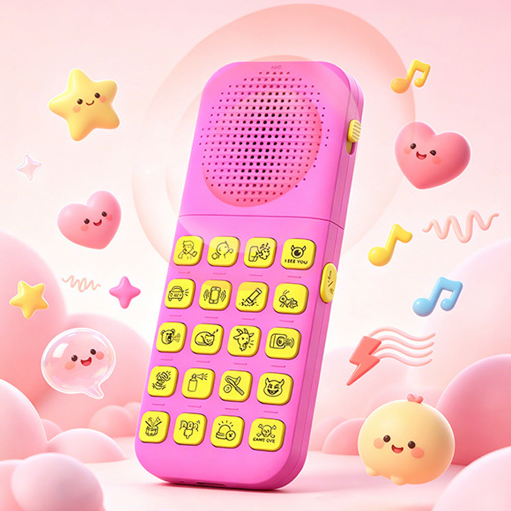 20 Sound Effect DIY Recording Prank Toy with Remote for Boys and Girls - Pink