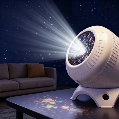 Christmas Projector Lights with 8 Pattern Festival Decoration Projector for Bedroom Living Room Car - White