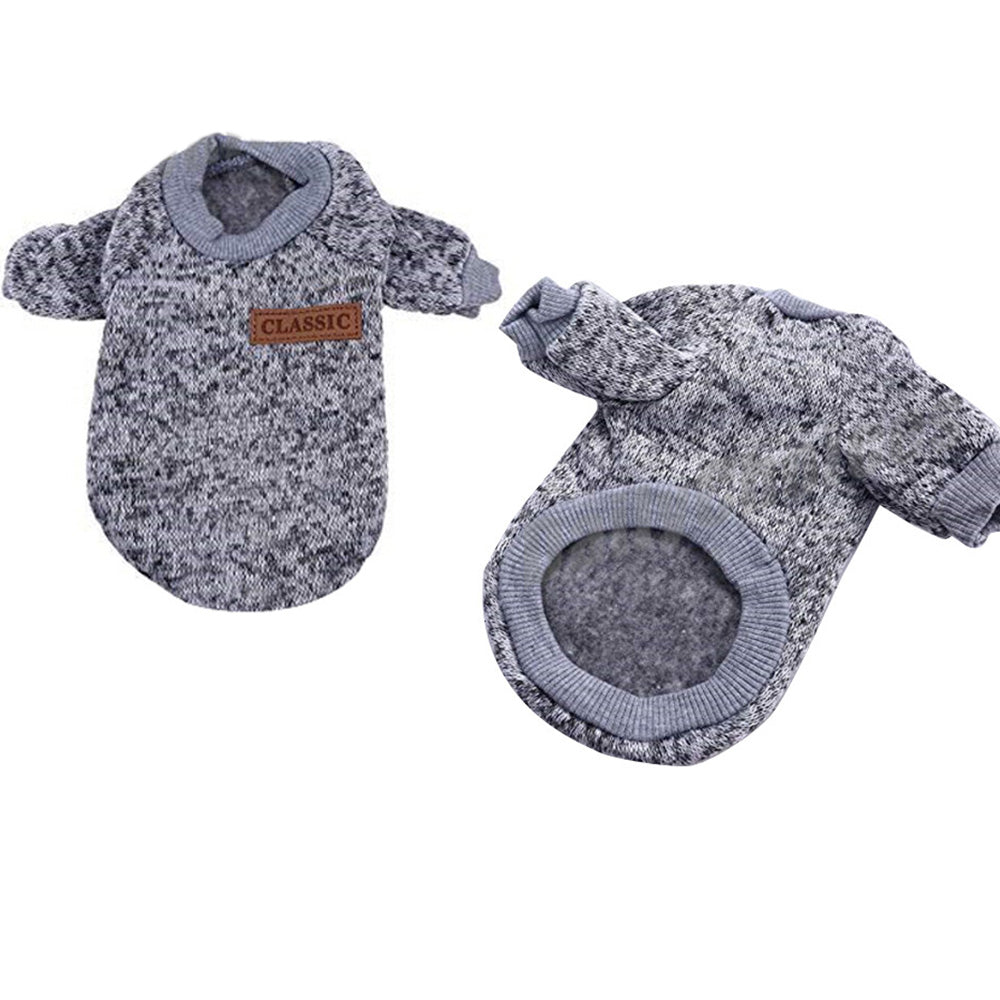 Dog Sweatshirt Pullover for Dogs Cats-Grey