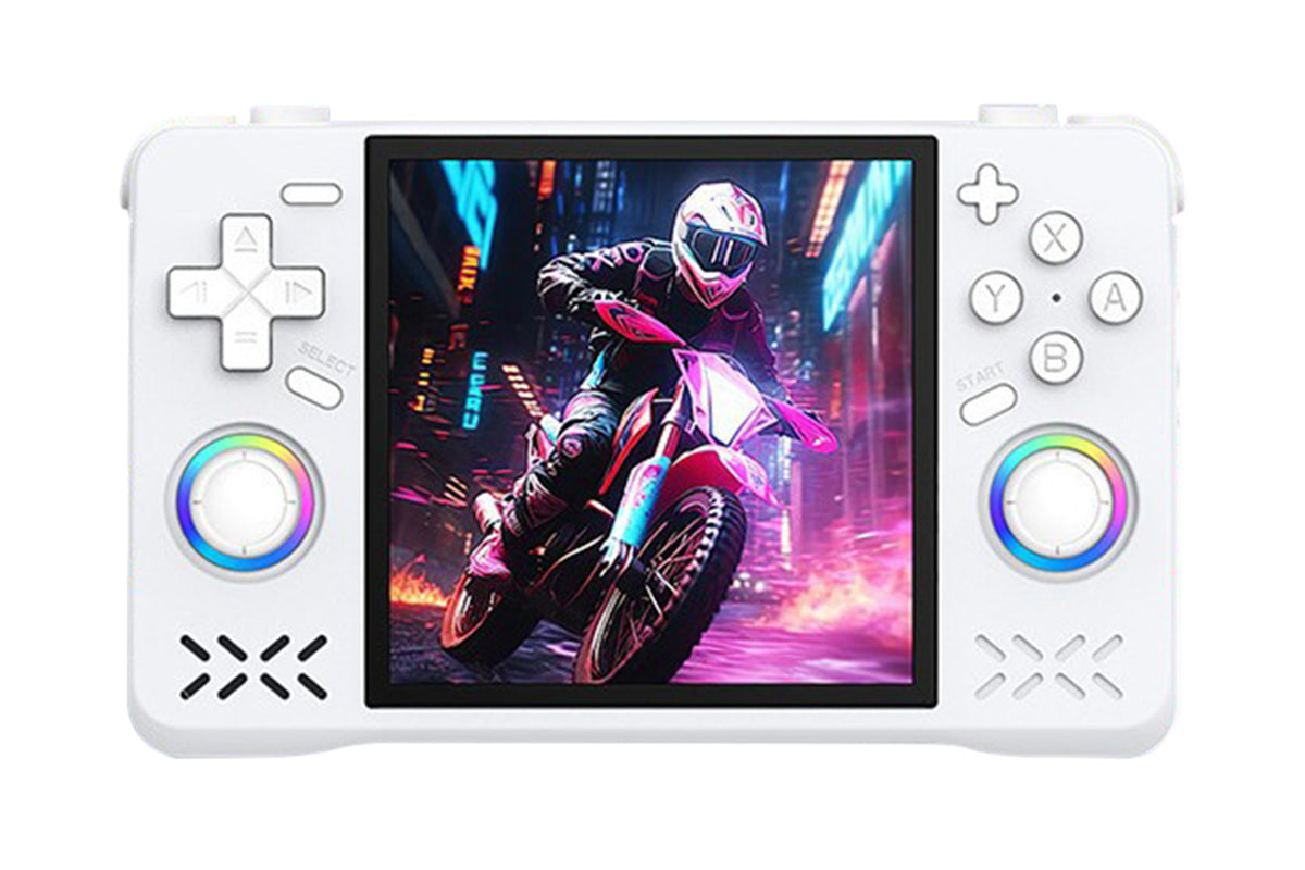 128G Handheld Game Syestem Portable Retro Game Player with Dual Joysticks -White