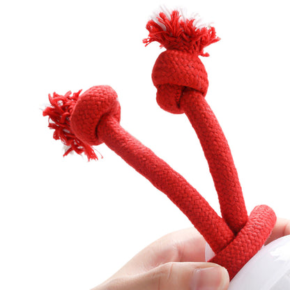 3-Mode Pet Interactive Toys Squeaky Auto Rolling Ball Dog Toy Red