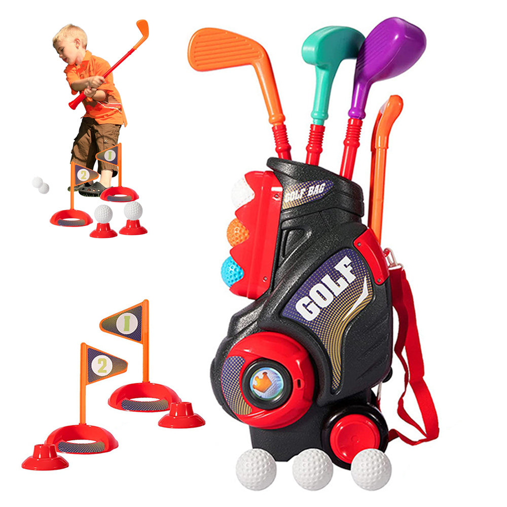 Toy Golf Set Indoor and Outdoor Golf Toys for Boys and Girls-Black