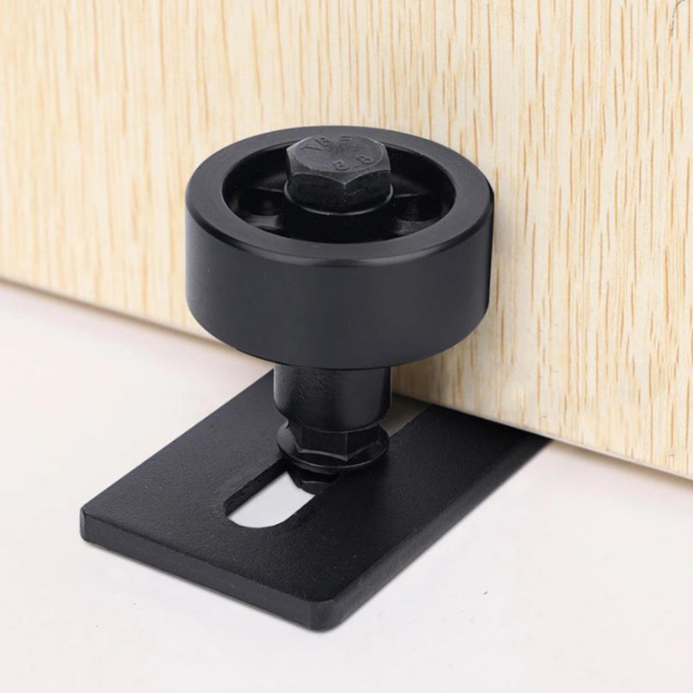 1X 8-Setting Ways Barn Door Floor Guide Adjustable Sliding Guide Flush Wall Mounted Stay Rollers