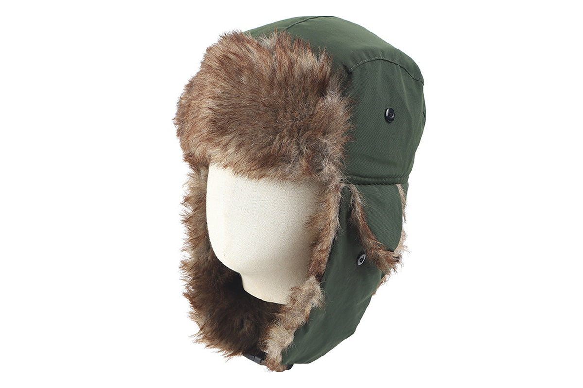 Winter Warm Trapper Hat - Green