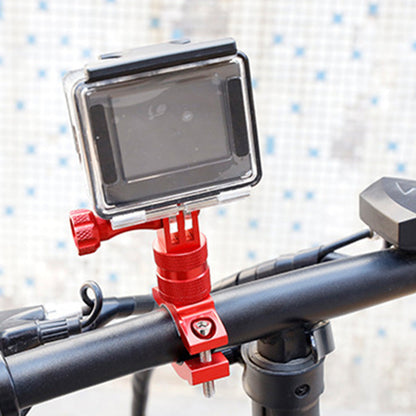 Aluminum 360-degree Bike Handlebar Mount for GoPro Hero 13 12 11 Cameras Red