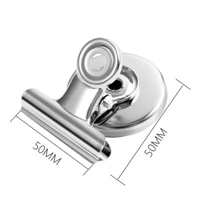 12 Pack Metal Fridge Clips for Photo Plan Refrigerator Clips - Silver