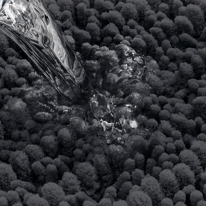 Chenille Fabric Bathroom Rugs Mat With Non Slip Rubber Backing Home Decor Accessories-Grey