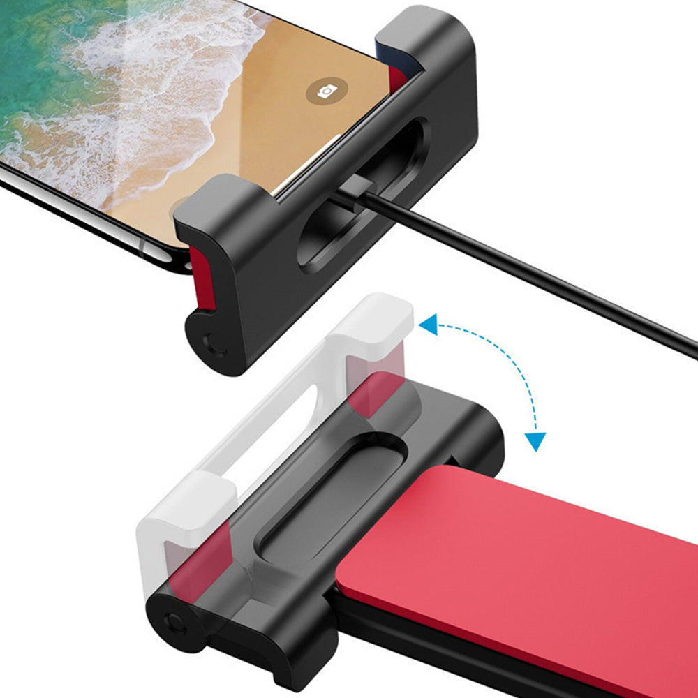 Universal Car Headrest Tablet Holder Rotating Mount for Phones Tablets Red