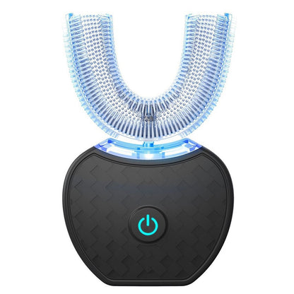 U-Shaped Electric Toothbrush 360-degree Sonic Cleaning Tooth Brush for Adults-black