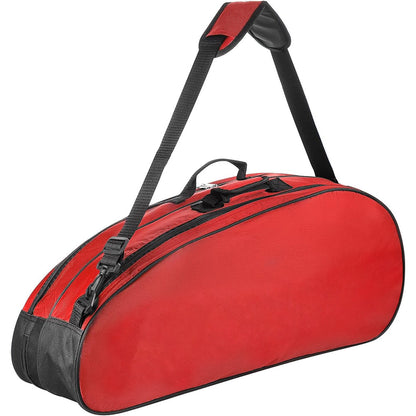 Badminton Bag for 4 to 6 Rackets with Shoe Compartment  - Red