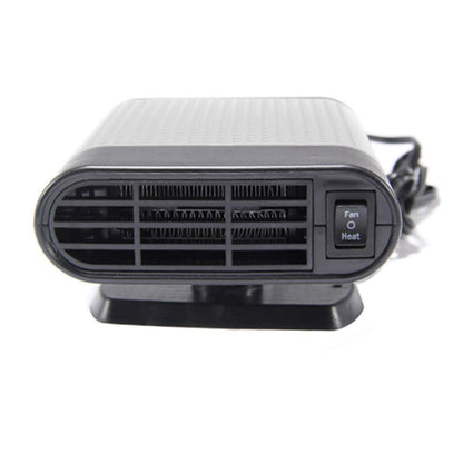 12V Car Electric Heater Cigarette Lighter Powered Heating Fan Defogger Defroster Demister Grey