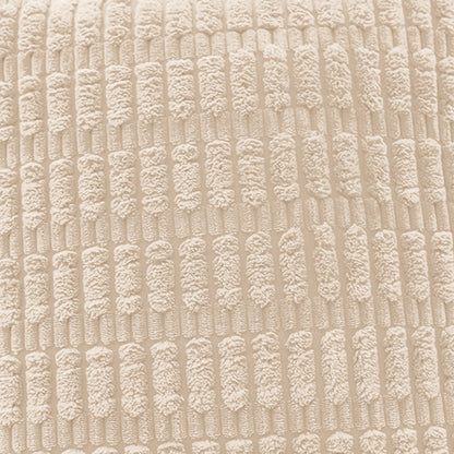 2Pcs Set Throw Pillow Covers Neutral Decorative Pillowcase for Couch Bed Sofa Beige