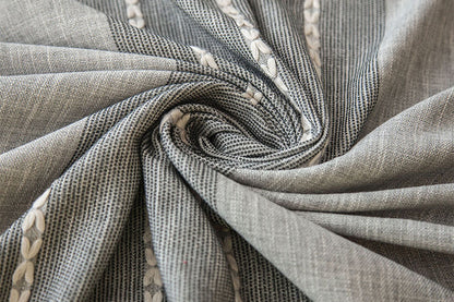 Square Linen Fabric Table Cloth-Washable With Dust-Proof Wrinkle Resistant Table Cover-Gray