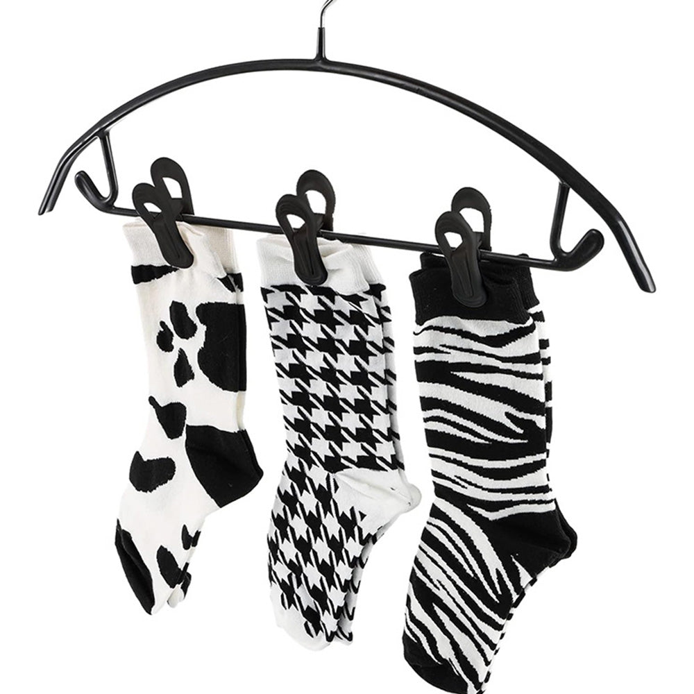 30 Pack Anti Slip Clips for Garments Socks Snacks Hanger Clips - Black