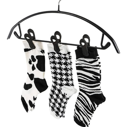 30 Pack Anti Slip Clips for Garments Socks Snacks Hanger Clips - Black
