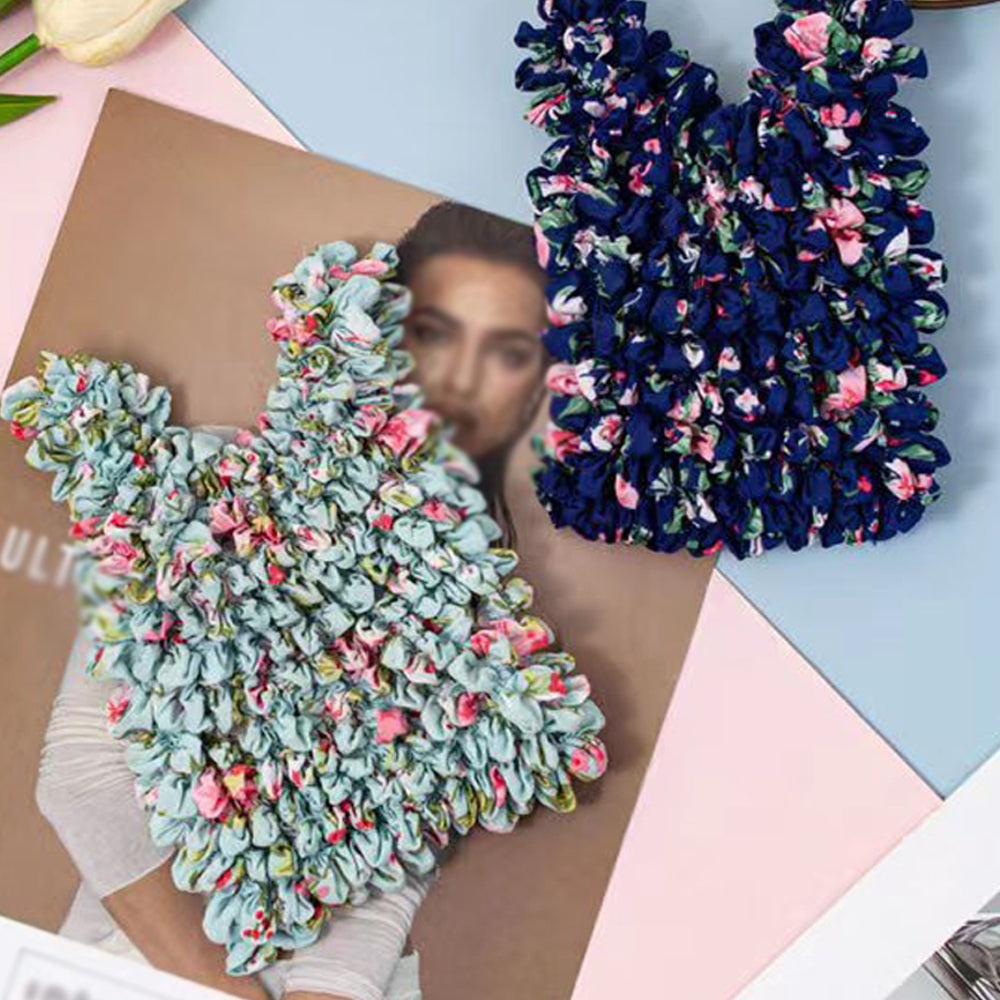 2Piece Pineapple Bubble Shopping Bag-Pink and Blue