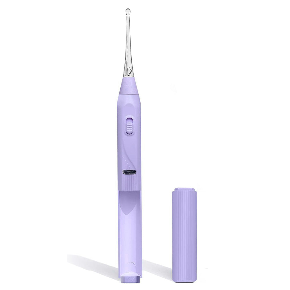 LED Lighted Ear Cleaner Kit USB Rechargeable Ear Wax Removal Tool Purple