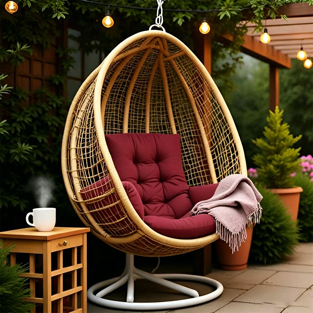 120x60cm Hanging Chair Cushion Pad-Red