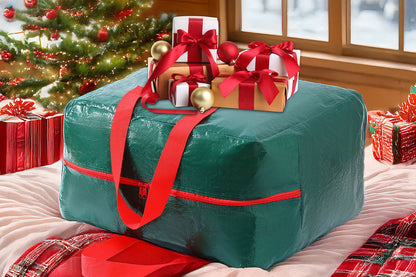 3Pcs Large Christmas Tree Storage Bags Waterproof with Handles and Zipper-Green
