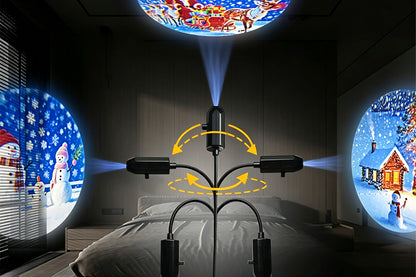 USB Powered Christmas Projector Light - 4 Slides