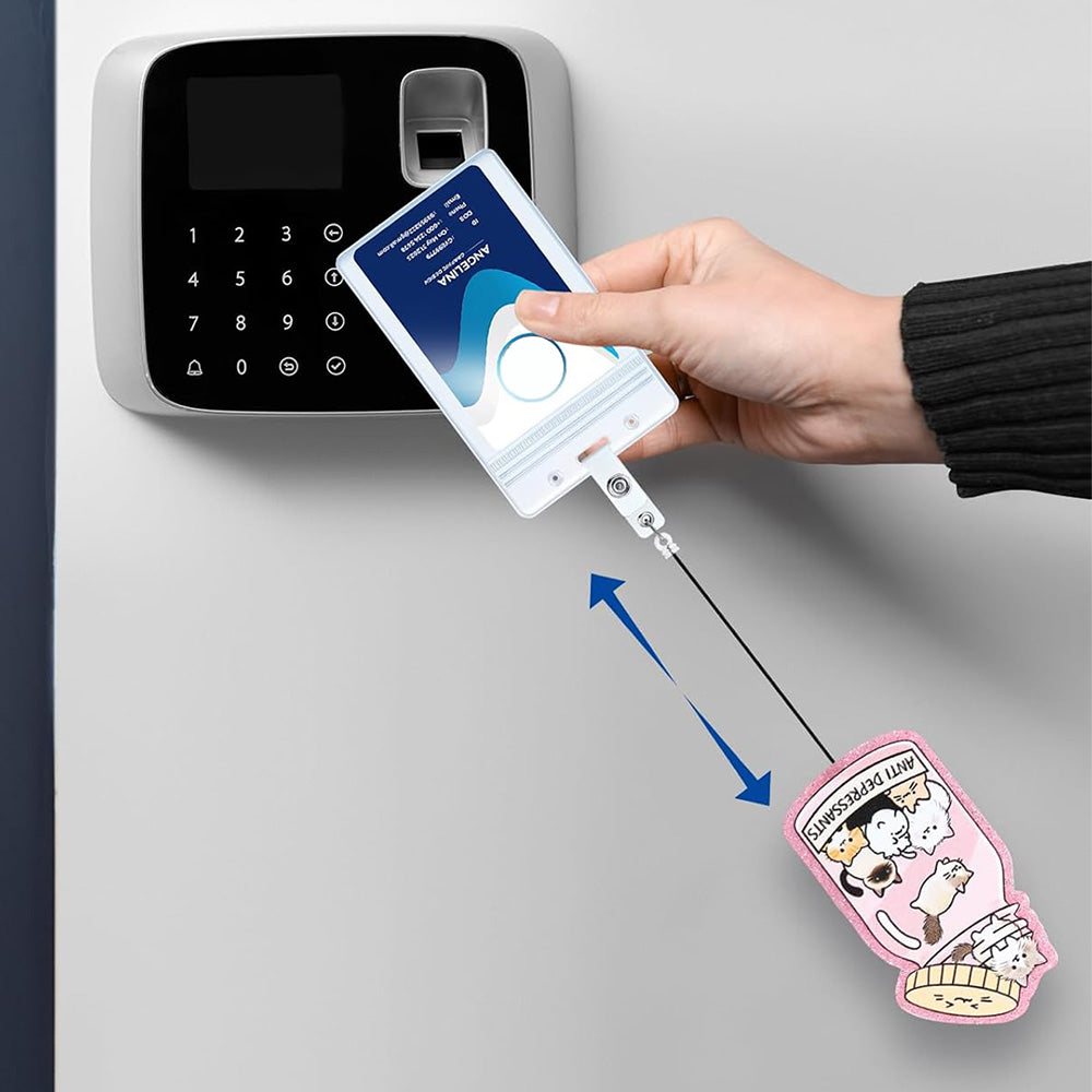 Retractable Badge Reel Cute Badge Clip - Panda