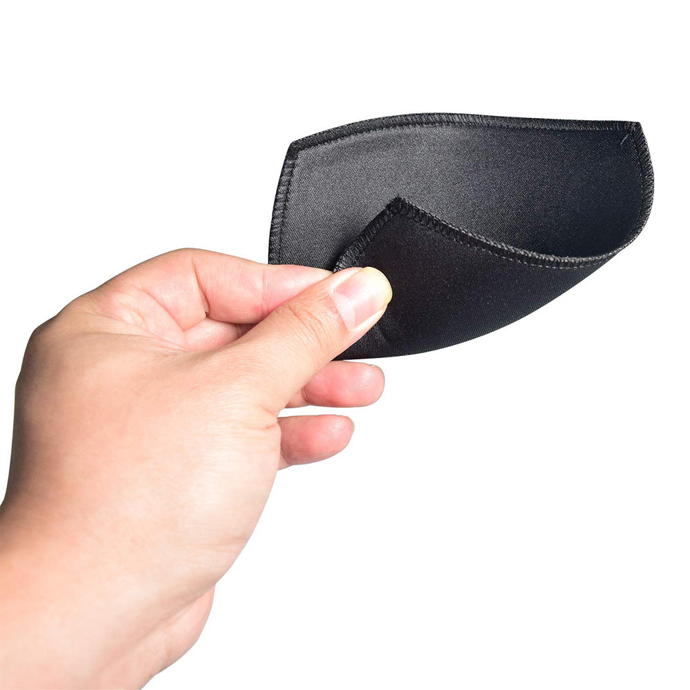 4 Pairs Triangle Replacement Foam Bra Pad Inserts - Black