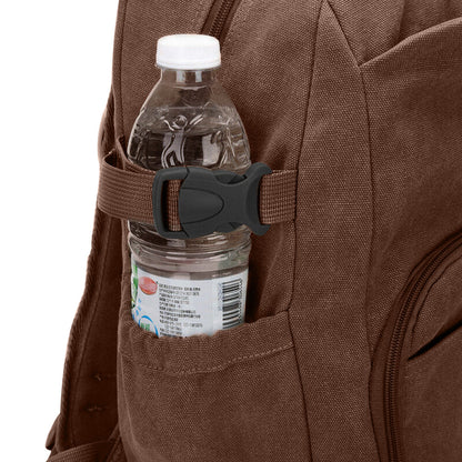 Large Capacity Canvas Backpack Laptop Bag Notebook School Travel Bag for Men Women Coffee