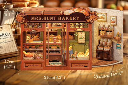 DIY Miniature House Kit Tiny House Kit for Adults to Build for Family Friends-Bakery