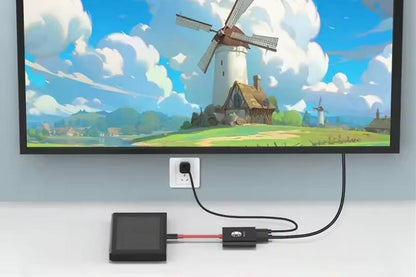 3-in-1 Dock for Nintendo Switch OLED TV Docking Station - Black and Red