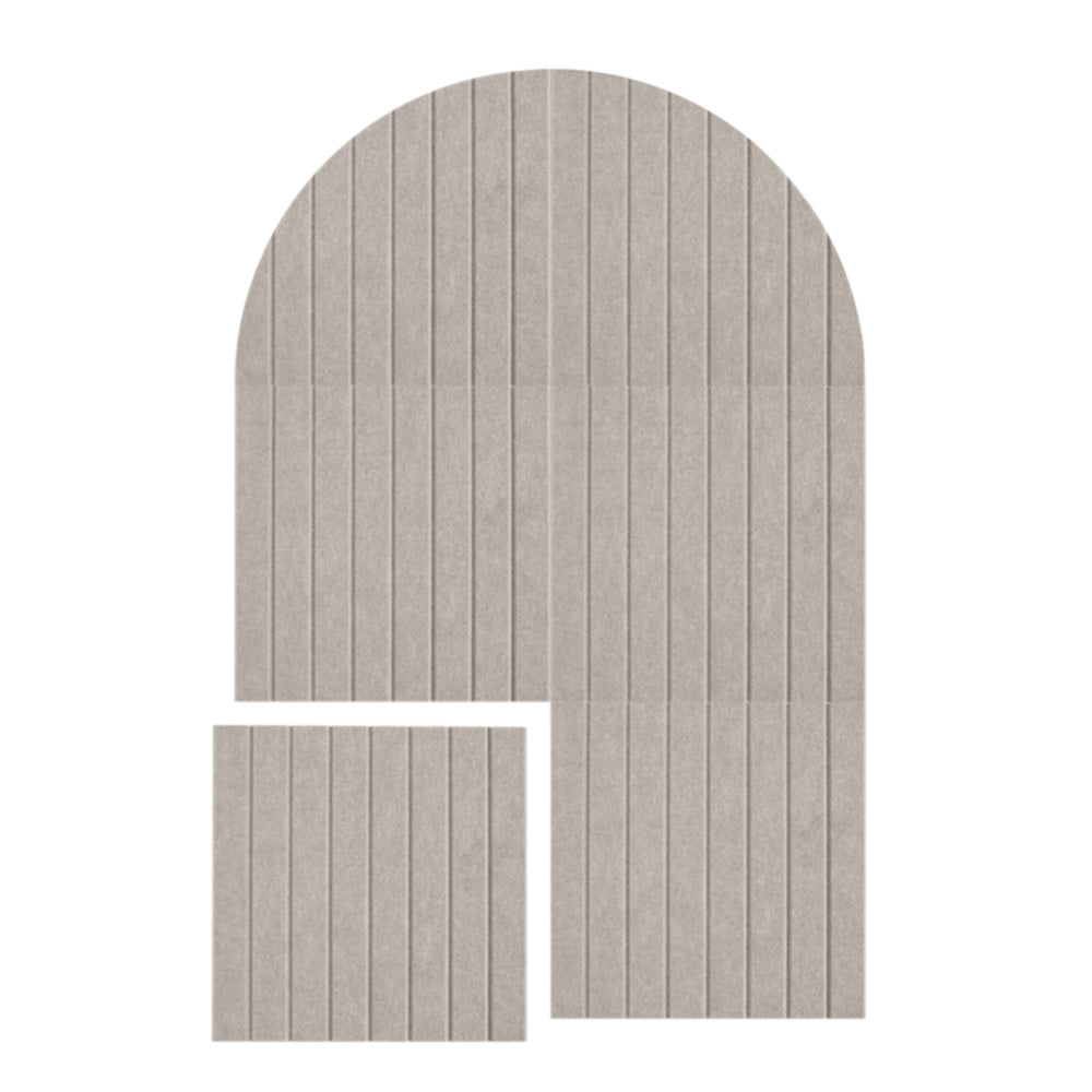 Large Arched Felt Bulletin Board with 30 Push Pins - Camel