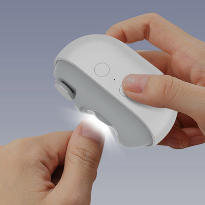 Multifunctional Electric Nail Clipper & Grinder for Safe Painless Nail Care White