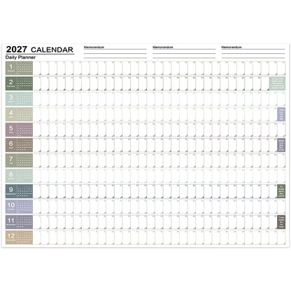 2027 Full Year Wall Calendar - Style1