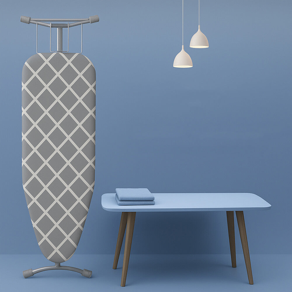 Heat Retaining Felt Ironing Board Cover Easy Fitted Elastic Edge-Plaid
