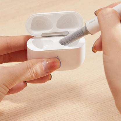 2 Set of Multi-Function Cleaning Kit for Bluetooth Earphones Pen Shape with Flocking Sponge for Digital Devices