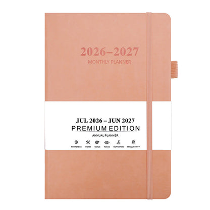 2026â€?027 Monthly Planner Calendar Pink
