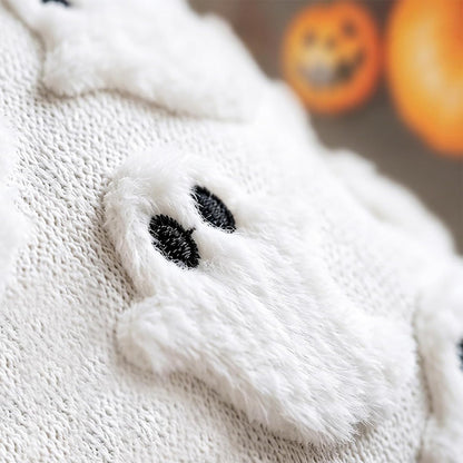 2 Pieces Halloween Ghost Pillow Covers Plush Cushion Covers
