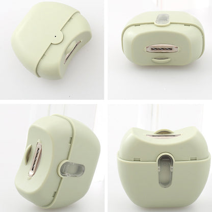 Electric Nail Clipper with LED Light - Green