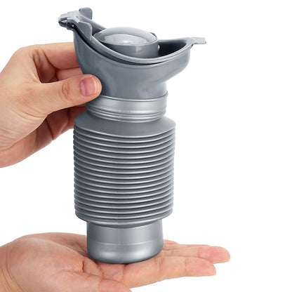2Pcs 750ml Pee Bottles Collapsible Urine Bottle Car Pee Bottle For Men And Women-Grey