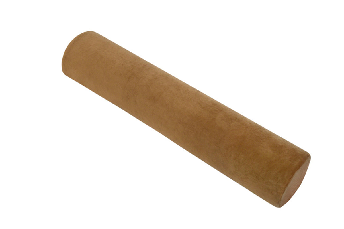 Natural Latex Body Pillow Springy Long Leg Pillow Cover Included for Sleeping-Coffee Brown