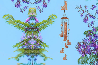 Wind Chime for Outside Patio Garden -Cat