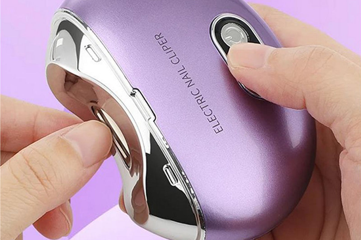 Electric USB Automatic Nail Clipper - Purple