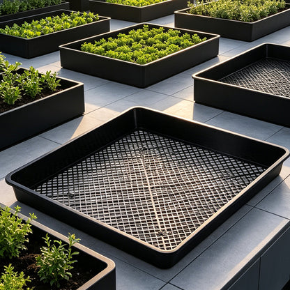 10 Piece 40cm Square Fine Hole Seedling Trays for Propagation