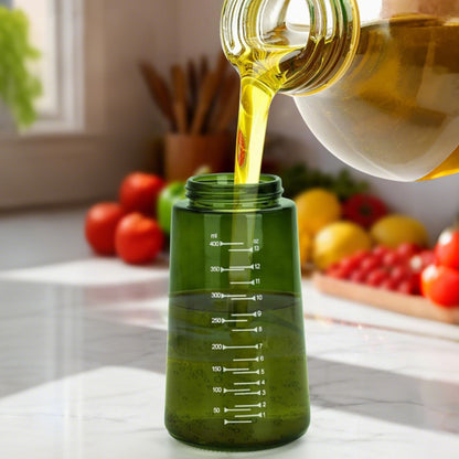 470ml Glass Oil Sprayer Bottle for Cooking Olive Oil Dispenser Kitchen Gadgets-Green