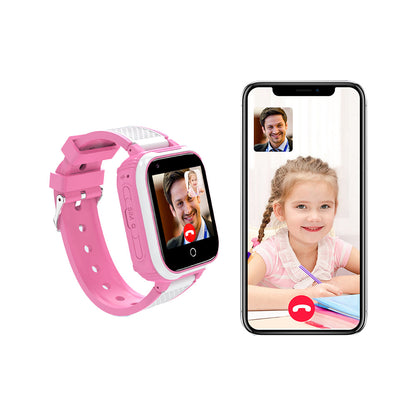 4G Kids Smart Watch SOS Video Phone Call Camera Smart Watches Kids Watch Pink