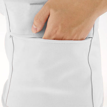 Castor Oil Pack Wrap 2 Pieces Reusable Castor Oil Compress Kit Adjustable Elastic Strap for Waist and Neck -White