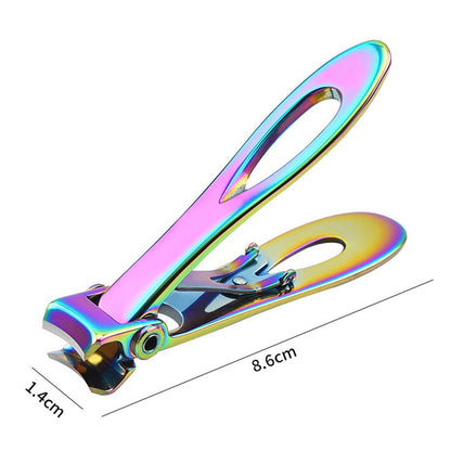 Wide Jaw Nail Clipper Strong Stainless Steel Toenail Cutter for Thick Nails-Mixed Color