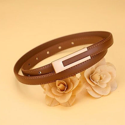 Vintage Womens PU Leather Casual Belt for 72 to 94cm Waist - Brown